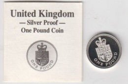 Great Britain UK 1988 £1 One Pound Coin - Silver Proof - Mint Sets & Proof Sets
