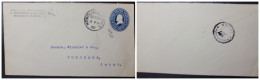 O) 1901 HONOLULU, HAWAII, US OCCUPATION, ULISSES S. GRANT  5c Blue, POSTAL STATIONERY CIRCULATED TO JAPAN, XF - Hawaï