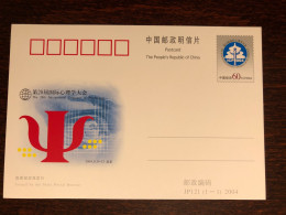 CHINA OFFICIAL POSTAL CARD WITH ORIGINAL STAMP 1993 YEAR  PSYCHOLOGY HEALTH MEDICINE - Brieven En Documenten