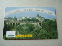 LUXEMBOURG USED PHONECARDS LANDSCAPES BRIDGES - Luxemburg