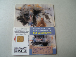 LUXEMBOURG USED PHONECARDS PAINTING - Luxembourg