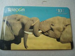NEW ZEALAND USED CARDS ANIMALS  ELEPHANT - Giungla