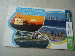 URUGUAY USED CARDS  MONUMENTS 25$ LANDSCAPES - Uruguay