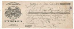 Mandat, Maison FELIX POTIN, PARIS, 1903, Produits Alimentaires,  Frais Fr 1.65 E - Cambiali