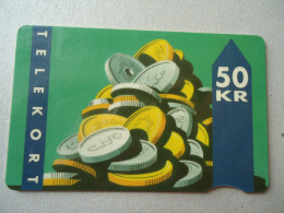DENMARK  USED CARDS COINS - Francobolli & Monete