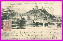 * Un Saluto Da TORINO - Ponte Di Po La Gran Madre Di Dio E Monte Del Cappuccini - 1906 - Bruggen