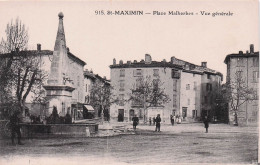 Saint Maximin - La Sainte Beaume - Place Malherbe - Vue Generale - CPA °J - Saint-Maximin-la-Sainte-Baume