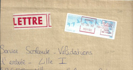 Vignette D'affranchissement - MOG - Hazabrouck - Nord - Enveloppe Réduite 220x110 - 1990 Type « Oiseaux De Jubert »