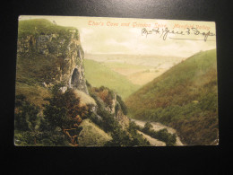 LONGTON 1905 To Budapest Hungary Cancel Thor Cave Grindon Spire Manifold Valley Staffordshire Postcard ENGLAND - Other & Unclassified