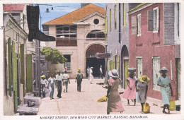 BAHAMAS / NASSAU / MARKET STREET / SHOWING CITY MARKET / CIRC1936 - Bahama's