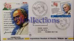 3891- VATICANO - VATICAN CITY 1998 BUSTA "ITALIA 98" 1° GIORNO C/AFFRANCATURA MISTA IN RACCOMANDATA - Storia Postale