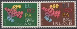 ISLANDE - Europa CEPT 1961 - Unused Stamps