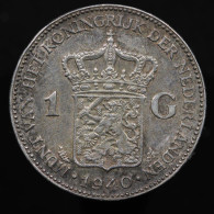 Pays Bas / Netherlands, Wilhelmina, 1 Gulden, 1940, Argent (Silver), SUP (AU), KM#161.1 - 1 Florín Holandés (Gulden)