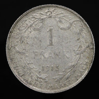 Belgique / Belgium, Albert I, 1 Frank, 1913, Argent (Silver), TTB (EF), KM#73.1 - 1 Franc