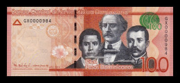 República Dominicana 100 Pesos Dominicanos 2016 Pick 190c Low Serial 984 Sc Unc - Dominikanische Rep.