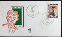 ITALIA REPUBBLICA - FDC VENETIA - GIORNATA DELLA FILATELIA  ANNO 1990 - AS BARI - CORRADO MEZZANA - FDC