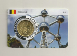 COINCARD 50 CTS VATICAN 2017 INSERE DANS CARTE BELGIQUE !! - Vatican