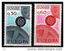 Europa Serie D'Andorre FR De 1967 Luxe** - 1967