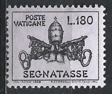 Città Del Vaticano, 1968 - 180 Lire, Segnatasse - Nr.30 MNH** - Impuestos