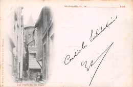 MONTBELIARD (Doubs) - Une Yourbe Rue Des Etaux - Précurseur Carte-Nuage Voyagée 1899 (voir Les 2 Scans) Place St-Martin - Montbéliard
