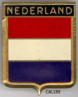 CAL189 - PLAQUE CALANDRE AUTO - NEDERLAND - Otros & Sin Clasificación