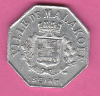 Ville De Malakoff (Seine) 5 Centimes - Alu - Blason - Monétaires / De Nécessité