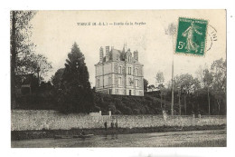 Tiercé (49) : La Villa Bourgeoise Sur Les Bords De La Sarthe En 1910 (animé) PF - Tierce