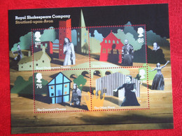Royal Shakespeare SG 3173-3178 (Mi 3091-3094 Block 65) 2011 POSTFRIS MNH ** ENGLAND GRANDE-BRETAGNE GB GREAT BRITAIN - Unused Stamps
