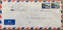 ICELAND 1969, COVER USED TO USA, PAIR STAMP, LANDSCAPE DYRHOLAEY, REYKJAVIK CITY CANCEL. - Brieven En Documenten