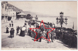 MONTE CARLO. Les Terrasses Pendant Les Courses De CANOTS AUTOMOBILES. - Las Terrazas