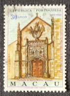 MAC5424U5 - V. Centenary Of The Birth Of King D. Manuel I - 30 Avos Used Stamp - Macau - 1969 - Gebraucht