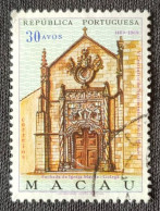 MAC5424U6 - V. Centenary Of The Birth Of King D. Manuel I - 30 Avos Used Stamp - Macau - 1969 - Gebruikt