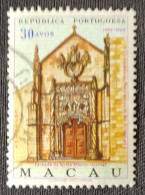 MAC5424U7 - V. Centenary Of The Birth Of King D. Manuel I - 30 Avos Used Stamp - Macau - 1969 - Usados