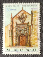 MAC5424U8 - V. Centenary Of The Birth Of King D. Manuel I - 30 Avos Used Stamp - Macau - 1969 - Used Stamps