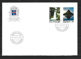 ISLANDE. N°475-6 De 1977 Sur Enveloppe 1er Jour (FDC). Paysages. - 1977