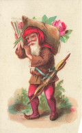 Lutin Père Noël ? * Chromo Ancien Illustrateur * Lutins Leprechaun - Santa Claus