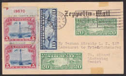 1929. LZ 127 (GRAF ZEPPELIN) RÜCKFAHRT USA - DEUTSCHLAND.__ Friedrichshafen Bodensee Lu... (Michel Sieger 32) - JF111764 - Covers & Documents