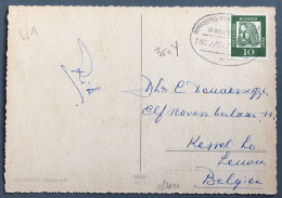 Allemagne, Cachet BAHNPOST NURNBERG - FRANKFURT Sur Carte Postale - (B2287) - Autres & Non Classés