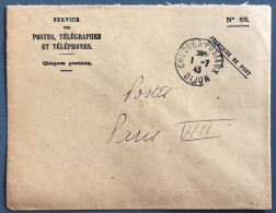 France TAD CHEQUES-POSTAUX DIJON 1.7.1943 Sur Enveloppe Pour Paris - (B2326) - 1921-1960: Période Moderne