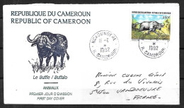 Cameroun 1992 Lettre 1ER Jour Du 18 06 1992  De Yaoundé Pour  Vandoeuvre - Cameroun (1960-...)