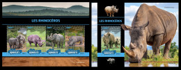 Djibouti  2022 Rhinos. (619) OFFICIAL ISSUE - Neushoorn