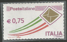 FRODE POSTALE - Repubblica 2011 FALSO X POSTA Prioritaria € 0,75 Nuovo Con Gomma Su Supporto Pergamino - Varietà E Curiosità