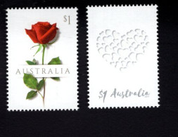 1794293284 2017 SCOTT 4582 4583  (XX) POSTFRIS MINT NEVER HINGED   - LOVE STAMPS - ROSE - HEART - Mint Stamps