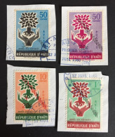 1960 - Haiti - World Refugee Year - 4 Stamps On Fragment - New - - Haïti