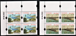 2023.Tunisie-emission N°8, - Les Iles De Tunisie -Ile De Kuriat & Ile De La Galite -  2 Bloc De4 Coin Daté / 8v. MNH** - Islands