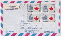 MiNr. 374 Kanada Auf Bedarfsflugpostbrief Gelaufen 1965 Ab MONTÉBELLO Kanada Nach STEINACH SG Suisse - Poste Aérienne