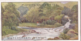 Gems Of British Scenery 1917 - Players Cigarette Card - 3 Watersmeet Lynton - Player's