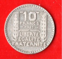 MONNAIE FRANCE . ARGENT 10 FRANCS 1929 TURIN - Réf. N°81M - - 10 Francs