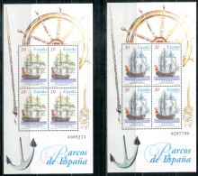 SPANIEN Block 57/58, Bl.57/58 Mnh - Schiffe, Ships, Bateaux - SPAIN / ESPAGNE - Blocs & Hojas