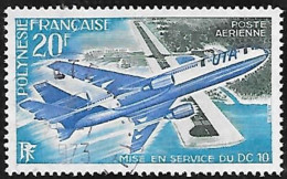 POLYNESIE - Mise En Service Du DC 10 - Used Stamps